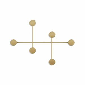 Wallity Metal Wall Hook Gold Dama-A kép