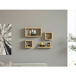 Hanah Home Wall Shelf Sapphire Oak Babi - Sapphire Oak kép