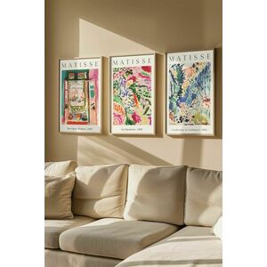 Wallity Decorative Framed MDF Painting (3 Pieces) Multicolor Artv... kép