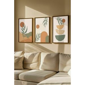 Wallity Decorative Framed MDF Painting (3 Pieces) Multicolor Artv... kép
