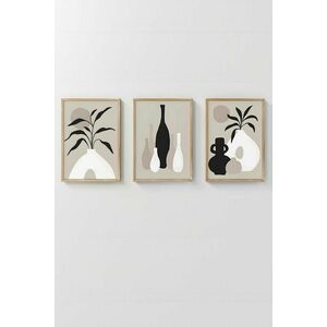 Wallity Decorative Framed MDF Painting (3 Pieces) Multicolor Arts... kép