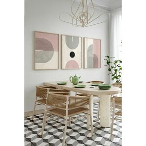 Wallity Decorative Framed MDF Painting (3 Pieces) Multicolor 3Dar... kép