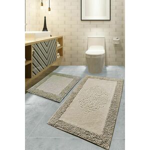 L'essentiel Maison Bathmat Set (2 Pieces) Multicolor Piante - Beige kép