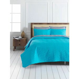 L'essentiel Maison Double Bedspread Set Turquoise Grey MaxiC... kép