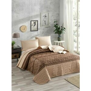 L'essentiel Maison Double Bedspread Set Brown Dark Brown Cre... kép