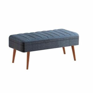Hanah Home Vina 1048-2 pad, diófa, sötétkék kép