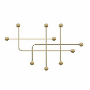 Wallity Metal Wall Hook Gold Samara-A kép