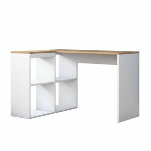 Hanah Home Íróasztal Tölgy Fehér HA113 - 2035 kép