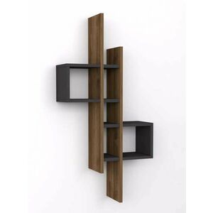 Antracit fali polc 54 x 108 x 20 cm kép