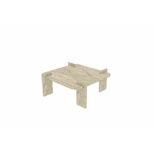 Hanah Home Coffee Table Travertine Woog - Travertine kép