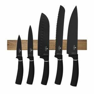 5 DARABOS KONYHAI KÉSZLET PENGÉVEL BERLINGER HAUS BH-2885 MATT FEKETE kép