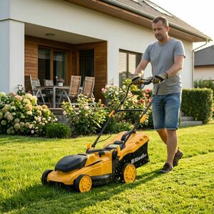 Riwall PRO RALM 4020i akkus fűnyíró 2 x 20 V (akkumulátor és tölt... kép