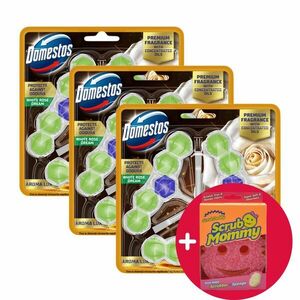 Domestos Aroma Lux White Rose WC illatosító blokk, 9x50 g + Ajánd... kép