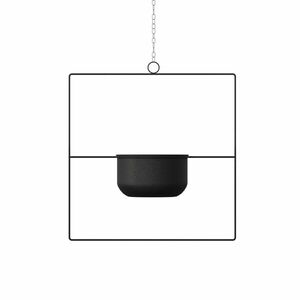 Aberto Design Dekoratív Függő Kaspó Fekete kép