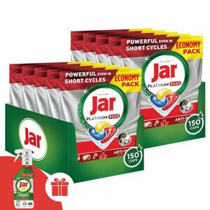 Jar Platinum Plus Mosogatógép kapszula Lemon 2x150db + Ajándék Ja... kép