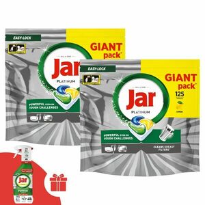 Jar Platinum Lemon All In One Mosogatógép kapszula 2x125db + Aján... kép