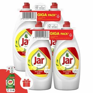 Jar Mosogatószer Lemon 4x900ml + Ajándék Jar 3in1 Power Spray Lem... kép