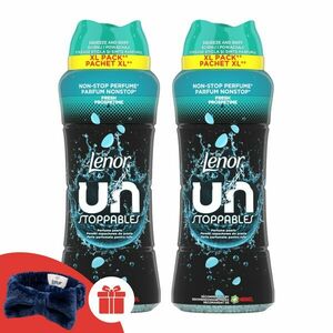 Lenor Unstoppables Fresh Parfümgyöngyök 2x495g + AJándék Lenor Hajpánt kép