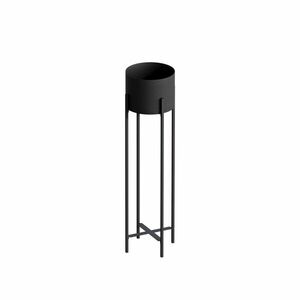 Aberto Design Dekoratív Virágcserép Fekete GED-025 kép