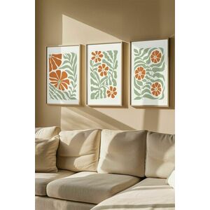 Wallity Decorative Framed MDF Painting (3 Pieces) Multicolor Artv... kép