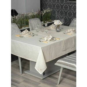 L'essentiel Maison Tablecloth Set (8 Pieces) Ecru Pera - Ecru kép