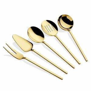 Hermia Service Set (5 Pieces) Gold Carre - Gold kép
