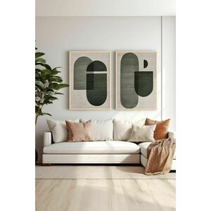 Wallity Decorative Framed MDF Painting (2 Pieces) Multicolor Ersy... kép