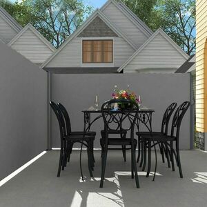 Springos Kihúzható árnyékoló fal, belátásgátló 300X160CM- Fekete kép