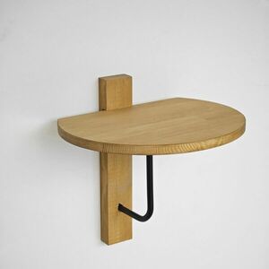 Hanah Home Fali polc BlackOak Reve - Fekete, Tölgy kép