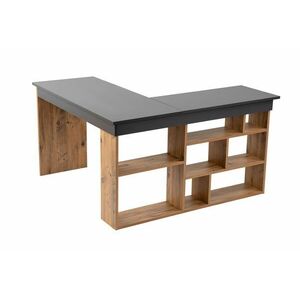 Hanah Home Íróasztal Antracit Atlanti Fenyő Vesper - Antracit, At... kép