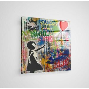 Wallity Decorative Tempered Glass Painting Multicolor CAM4124_7070 kép