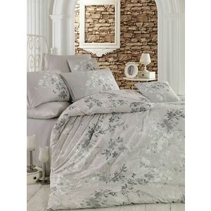 L'essentiel Maison Ranforce Double Quilt Cover Set Grey Whit... kép