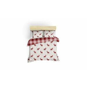 L'essentiel Maison Double Quilt Cover Set Claret Red White G... kép