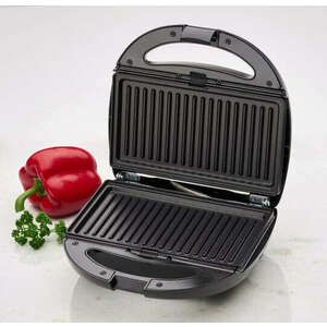Clatronic ST/WA 3670 Szendvicssütő, 800W, fekete-inox kép