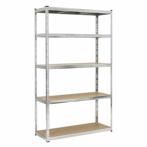 Springos fém ipari polc MDF lapokkal 205 x 120 x 45 cm - 1000kg t... kép