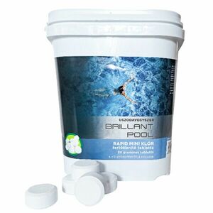 BrillantPool Mini Klórtabletta 30g 1kg kiszerelés kép