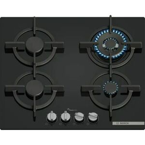 Bosch Serie 6 PPH6A6I10 főzőlap Fekete Beépített 60 cm Gáz 4 zóna kép