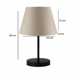 Opviq Table Lamp Beige Black AYD-3158 kép