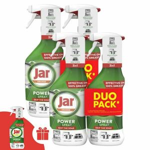 Jar Power Zsíroldó spray Narancs 4x500ml + Ajándék Jar 3in1 Power... kép