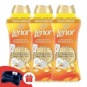 Lenor Gold Orchid Parfümgyöngyök 3x735g + AJándék Lenor Hajpánt kép