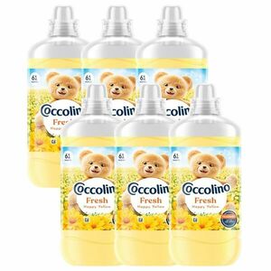 Coccolino Fresh Happy Yellow öblítő, 366 mosás, 6x1403 ml kép