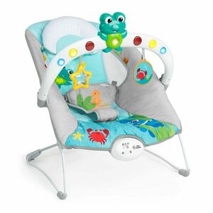 Baby Einstein Zenélő rezgő pihenőszék fényekkel Kick to It Neptun... kép
