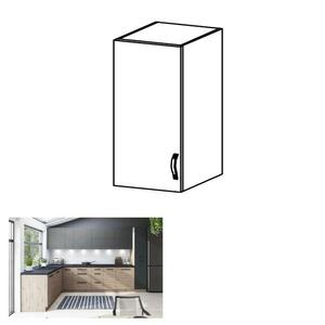 LANGEN II szürke mdf felső konyhaszekrény balos 40cm kép