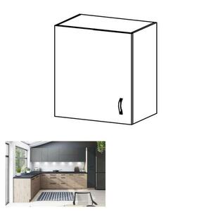 LANGEN II szürke mdf felső konyhaszekrény balos 60cm kép