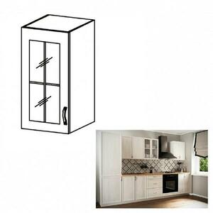 SICILIA II fehér mdf felső konyhaszekrény balos 30cm kép