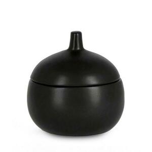 CANISTER fekete kerámia gyertya kép