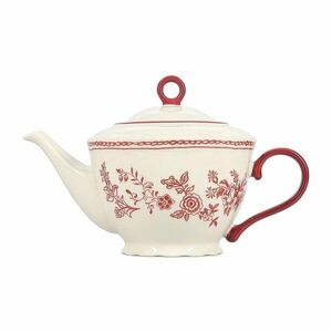 Borvörös-elefántcsont színű porcelán teáskanna 920 ml Cyril – S|P Collection kép