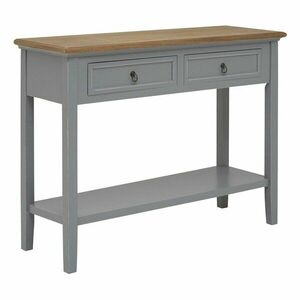 Szürke paulownia konzolasztal 34, 5x99 cm Henley – Premier Housewares kép