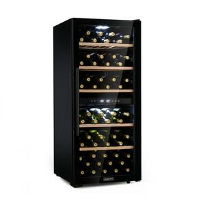 Klarstein Barossa 102D, borhűtő, 2 zóna, 102 palack, LED érintőképernyő, fekete kép