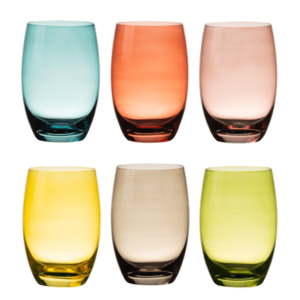 Poharak színes 460 ml 6 db - Optima Glas Lunasol - 322837 kép